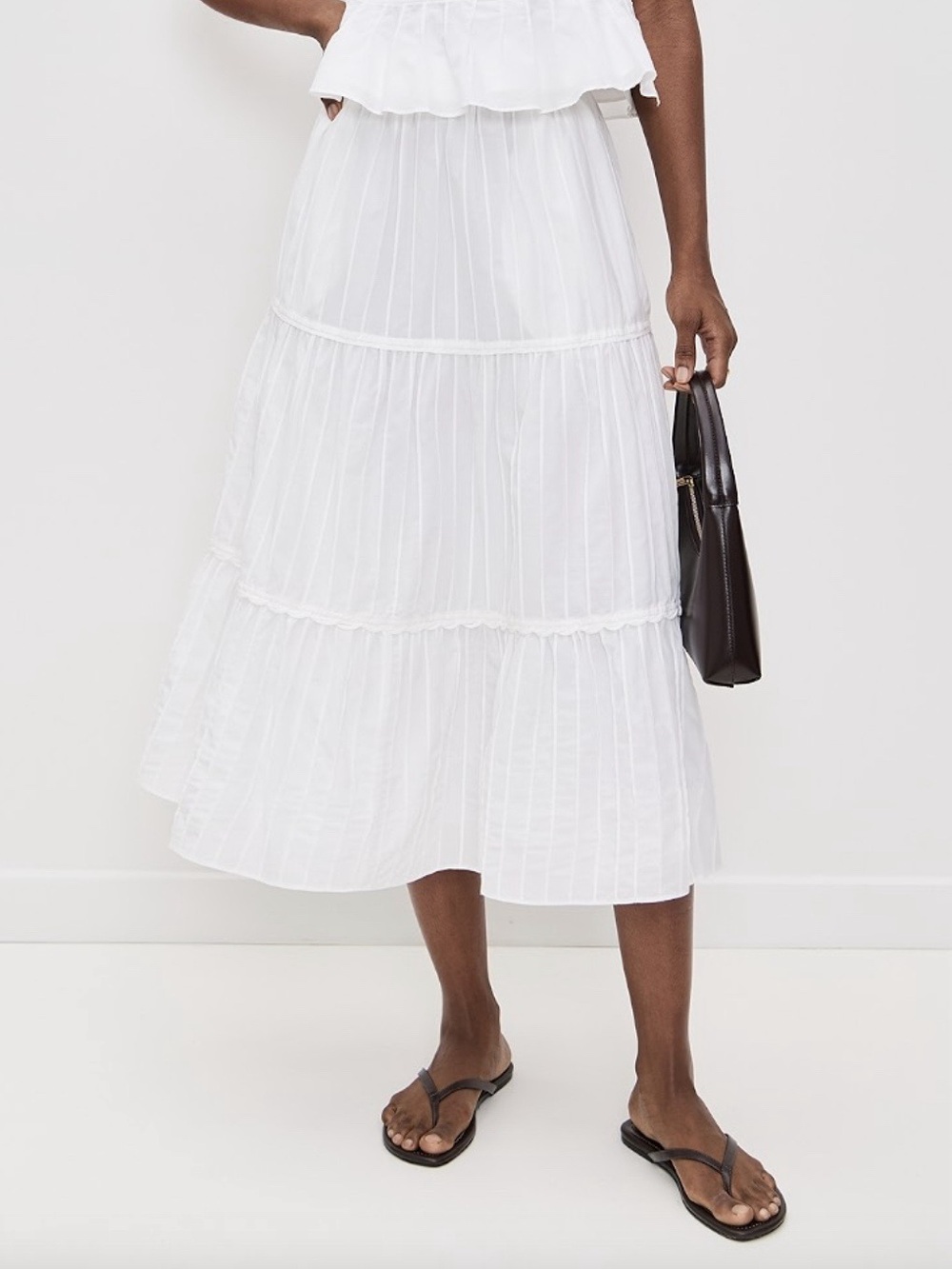 La Ligne Esme Skirt White